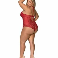 Magic Moments Int'l Sugar & Spice Teddy W-snap Crotch Red Qn