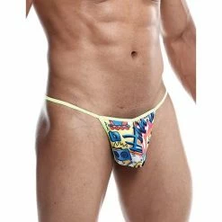 Male Basics Sinful Hipster Music T Thong G-string Print Lingerie
