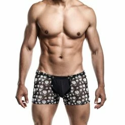 Male Basics Sinful Magic Skulls Pouch Thong Black/white