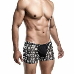 Male Basics Sinful Magic Skulls Pouch Thong Black/white