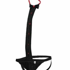 Lingerie Male Basics Tuxedo Lace Jockstrap Black