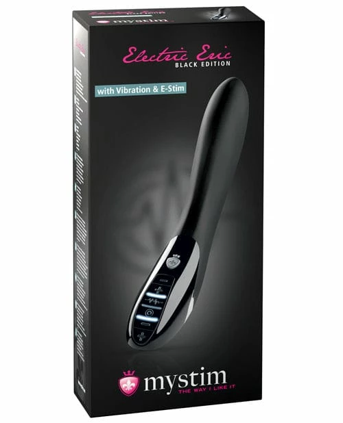 Mystim Electric Eric EStim Vibrator Black Edition - Black