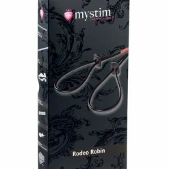 Mystim Rodeo Robin Penis & Testicle Strap Set - Black Kink & BDSM