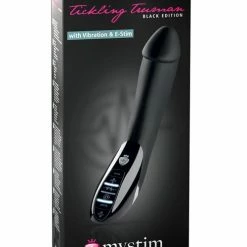 Mystim Tickling Truman EStim Vibrator Black Edition - Black Kink & BDSM