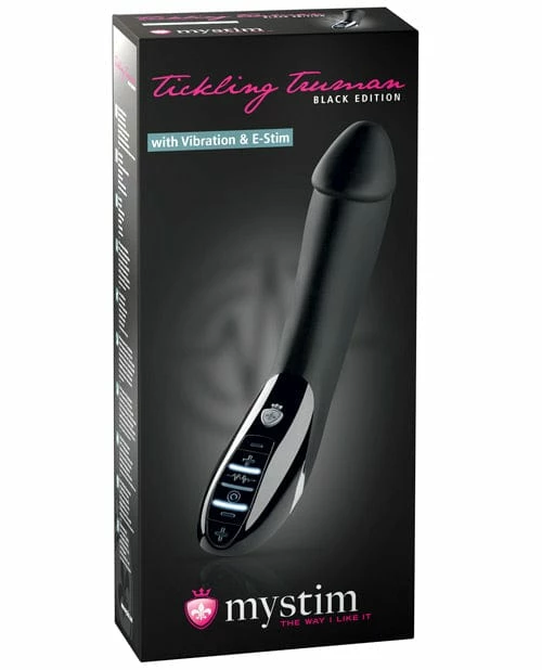 Mystim Tickling Truman EStim Vibrator Black Edition - Black Kink & BDSM