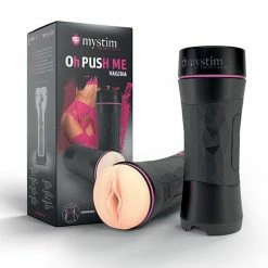 Mystim Oh-Pushme Vagina - Black Penis Toys