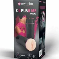 Mystim Oh-Pushme Vagina - Black Penis Toys