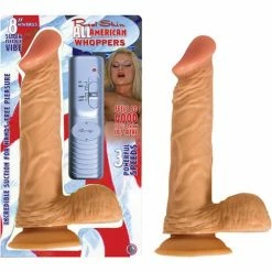 Nasstoys Dildos Real Skin All American Whoppers 8" With Balls Vibrating