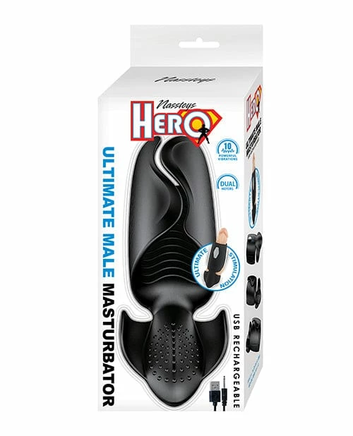 Nasstoys Hero Ultimate Male Masturbator - Black