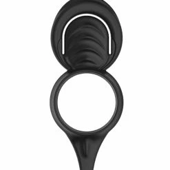 Nasstoys My Cock Ring Double Loop Cockring & Scrotum Cinch - Black