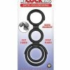 Nasstoys My Cock Ring Quattro Cock & Scrotum Rings - Black