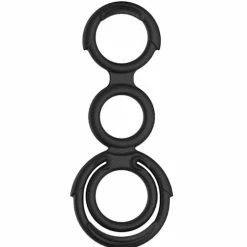Nasstoys My Cock Ring Quattro Cock & Scrotum Rings - Black