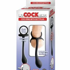 Nasstoys My Cock Ring With Butt Plug - Black