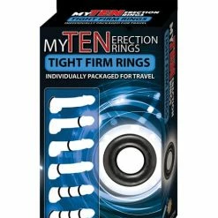 Nasstoys My Ten Erection Rings Tight Firm Rings - Black Penis Toys