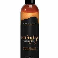 New Earth Trading Intimate Earth Energize Massage Oil - 240 ML Orange & Ginger Massage Oils & Candles