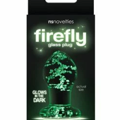 NS Novelties Firefly Clear Glass Plug Anal Toys