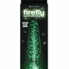 NS Novelties Anal Toys Firefly Clear Glass Plug Tapered - Glow