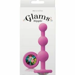 NS Novelties Anal Toys Glams Ripple Rainbow Gem