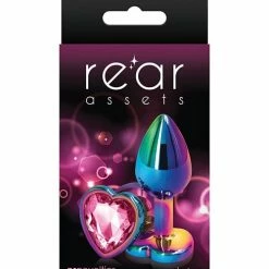 NS Novelties Rear Assets Multicolor Heart Anal Toys