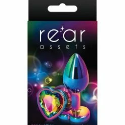 NS Novelties Rear Assets Multicolor Heart Anal Toys