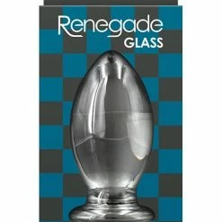 NS Novelties Renegade Glass Bishop - Clear Anal Toys