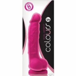 NS Novelties Colours Dual Density 5" Dong With Balls & Suction Cup Dildos