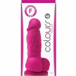 NS Novelties Colours Pleasures 4" Dong With Balls & Suction Cup