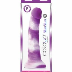 NS Novelties Dildos Colours Pleasures 8" Yum Yum Dildo - Purple
