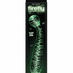 NS Novelties Firefly Glass G Spot Glow Wand - Clear