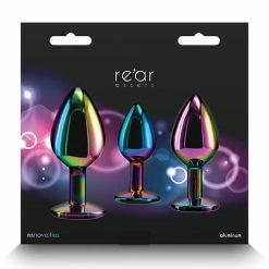 NS Novelties Rear Assets Rainbow Gem Anal Trainer Kit - Multi Color