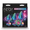 NS Novelties Rear Assets Rainbow Heart Gem Anal Trainer Kit - Multi Color Anal Toys