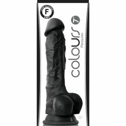 NS Novelties Colours Pleasures 7" Dong With Balls & Suction Cup