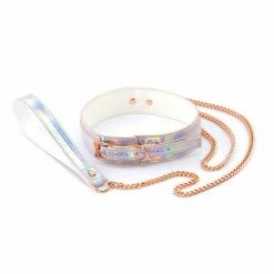 NS Novelties Cosmo Bondage Collar & Leash - Rainbow