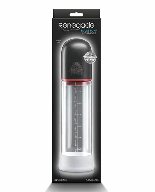 NS Novelties Renegade Bulge Vibrating Pump - Black