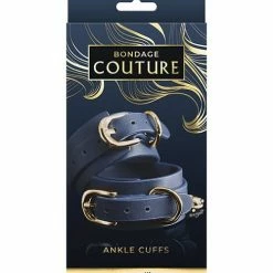 NS Novelties Kink & BDSM Bondage Couture Vinyl Ankle Cuff - Blue