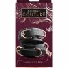 NS Novelties Kink & BDSM Bondage Couture Wrist Cuffs - Black