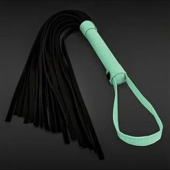 NS Novelties Glo Bondage Flogger - Glow In The Dark