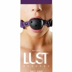 NS Novelties Lust Bondage Ball Gag - Purple Kink & BDSM