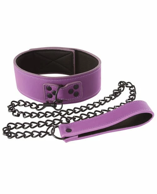 NS Novelties Kink & BDSM Lust Bondage Collar - Purple