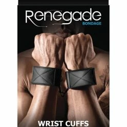 NS Novelties Renegade Bondage Wrist Cuffs - Black