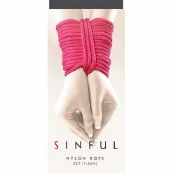 NS Novelties Kink & BDSM Sinful 25' Nylon Rope