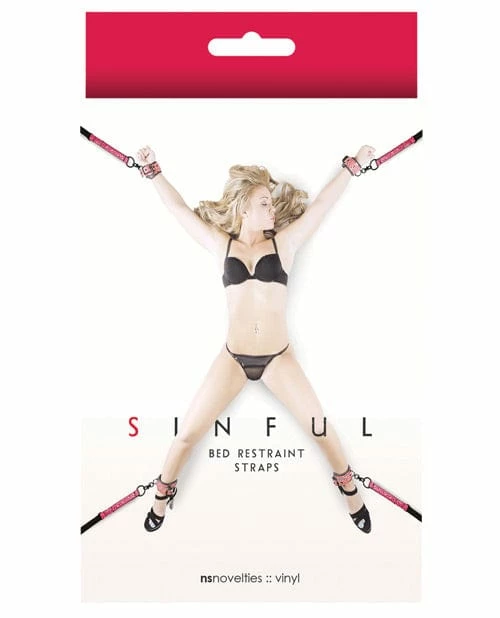 NS Novelties Sinful Bed Restraint Straps Kink & BDSM