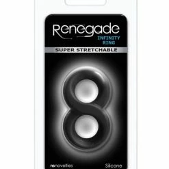 NS Novelties Penis Toys Renegade Infinity Ring - Black