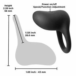 NS Novelties Penis Toys Renegade Regal Ring - Black