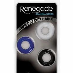 NS Novelties Renegade Stamina Rings - Asst. Colors Penis Toys