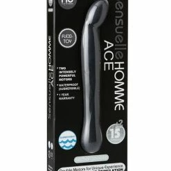 Nu Sensuelle Homme Ace Rechargeable Prostate Massager - Black