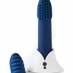 Nu Sensuelle Point Plus Rechargeable Bullet - Navy Blue