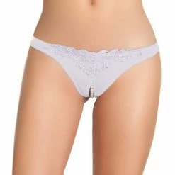 Oh La La Cheri Crotchless Thong With Pearls