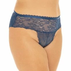 Oh La La Cheri Helena Stretch Lace Open Back Crotchless Panty Lingerie