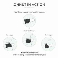 Penis Toys OHNUT Intimate Wearable Bumper - Aloe Set Of 4